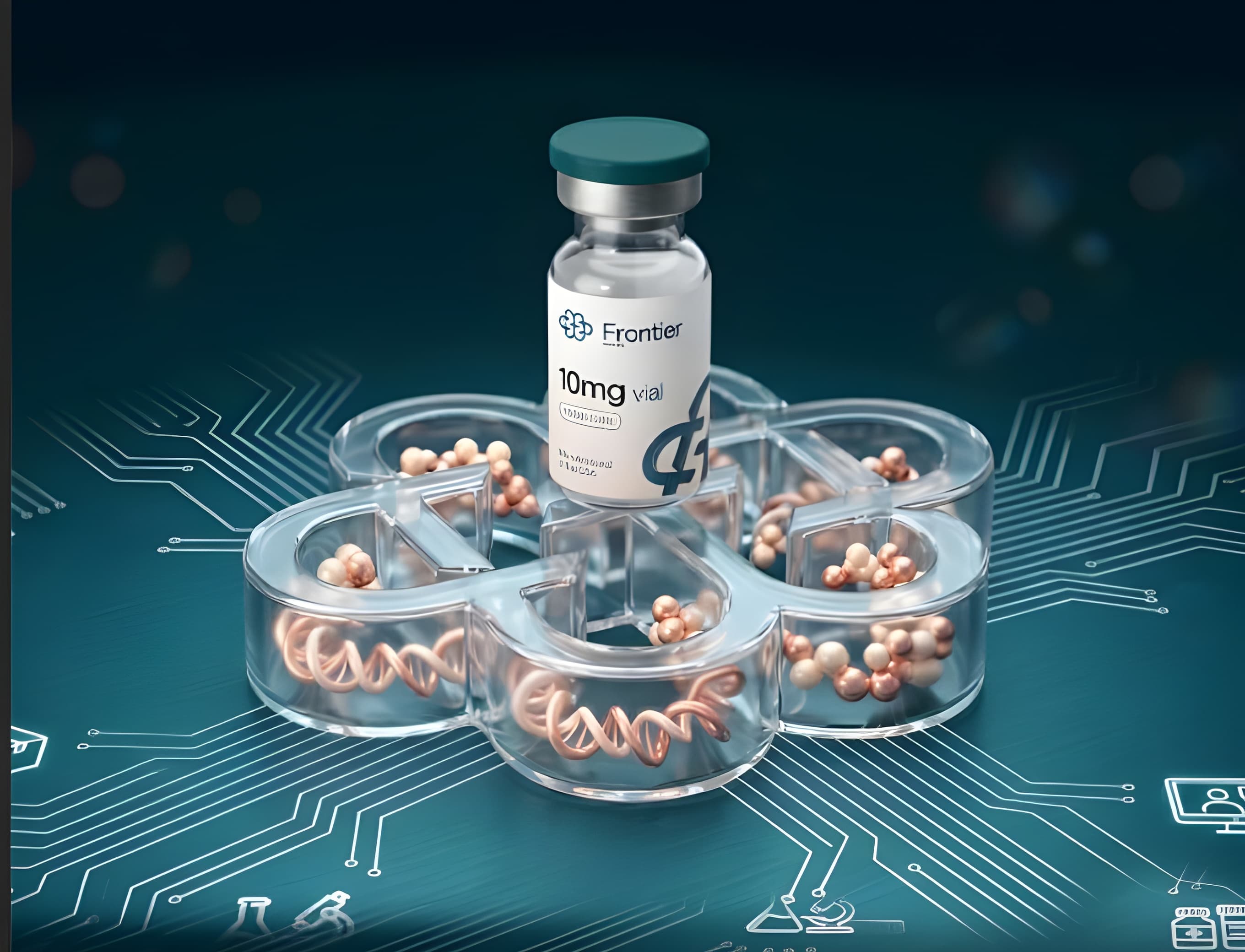 Frontier vial platform connecting pharmacy, labs, shipping, and telemedicine